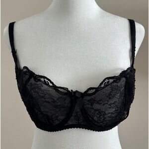 AGENT PROVOCATEUR black lace bra 34DD / 34E